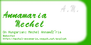 annamaria mechel business card